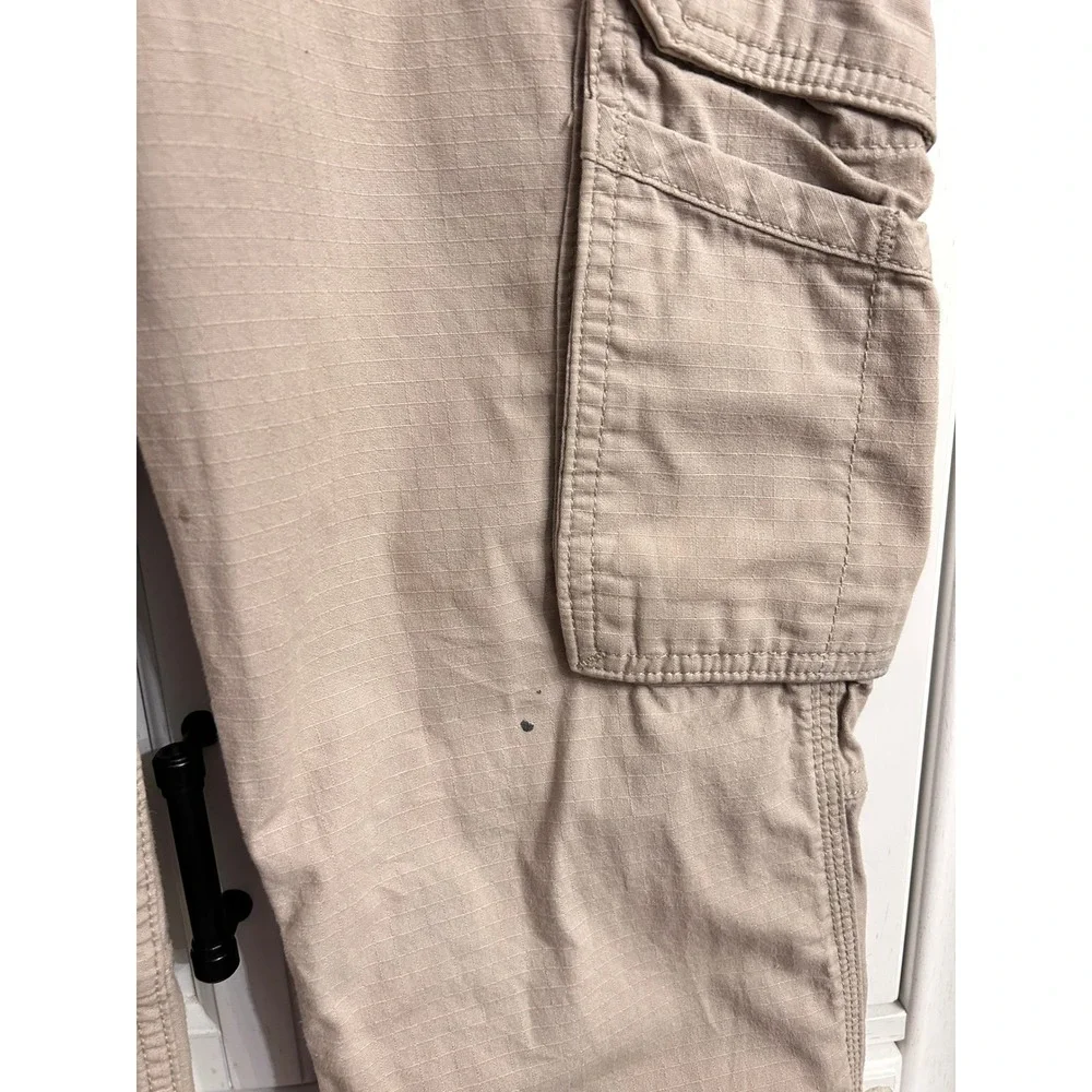 Carhartt Relaxed Fit Cargo Pants Tan Mens Workwear 30x30 Distressed Streetwear